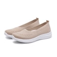 thumbnail image 6 of Willtoo Orthopedic Womens Knitted Flat Walking Shoes Comfortable Slip On Mesh Lightweight Sneakers Casual Soft Gym Non Slip Loafers, 6 of 6