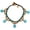 Blue, variant on Bohemian Vintage Created Turquoise Anklet, Boho Summer Beach Ankle Jewelry Gift for Women