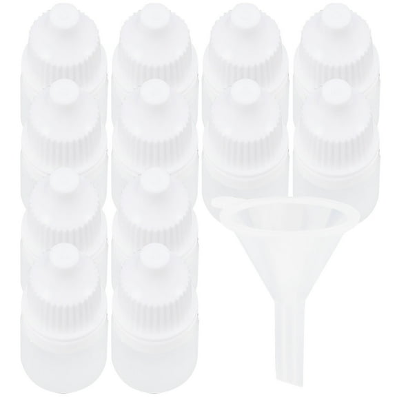 12-Pack 3ml Squeezable Plastic Dropper Bottles for Essential Oils, Eye Drops, Travel, and Craft Use