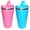 Pink/Sky, variant on Re-Play 10 oz Insulated Stainless Steel Sippy Cups 2-Pack – No-Spill Toddler Cups, Pink/Lime Green