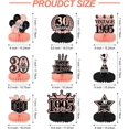 thumbnail image 3 of czcpp-9 Pcs 30th Birthday Decorations For Men Women, Honeycomb Centerpieces For Table Rose Gold Birthday Decorations, Happy Birthday Decorations, Honeycomb Table Topper For Birthday Party Decorations, 3 of 4