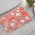 thumbnail image 2 of Colorful Mushroom Pattern Pink Pattern Bathroom Rugs Mat,Non Slip Microfiber Bathroom Rug,Rubber Backing,Soft Bathroom Mats for Bathroom Floor,Tub and Shower,17x27in(43x68cm), 2 of 5