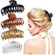 thumbnail image 4 of Pinzas para el cabello grandes, pinzas para el cabello de plástico, pinzas para el cabello grandes y gruesas, pinzas para el cabello antideslizantes, para cabello grueso y fino, 4 piezas JM, 4 of 5