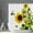Multicolor, variant on Fsqjgq Shower Curtain Bathroom Curtains Shower Set with Rug Sunflower Shower Curtain Yellow Floral Green Leaves Decoration White Fabric Bathroom Window Curtains One Size Multi-Color
