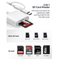thumbnail image 2 of Lector de tarjetas SD BNMXtek para iPhone con Lightning y USB-C, 2 of 7