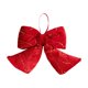 thumbnail image 2 of Christmas Velvet Bow Ornament Red Flocking | Classic Wide-Loop Tree Topper or Gift Decor | High-Density Cloth | Soft Matte Finish | Easy-Hang Loop | Lightweight | Multiple Sizes 31x23x6cm, 2 of 6