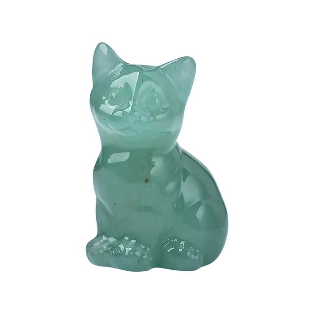 Fiudx Escultura de Cristal de Ópalo, Figura de Piedra Natural, Decoración Feng Shui, Mejora La Autoestima, Ayuda a La Relajación, Regalo para El Hogar y La Oficina, 7,6 Cm de Altura