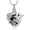 Black-Silver, variant on Hummingbird Urn Necklace for Ashes with Crystal Cremation Jewelry w/Funnel Filler Keepsake Memory Jewelry for Women Memorial Keepsake Necklace of Loved One