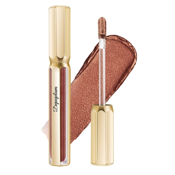 Depuplum Barras de labios de chocolate para mujer, barra de labios metálica de larga duración, antiadherente, brillo de labios, ligero, hidratante, completa, color de labios DP109 Candy