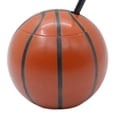 thumbnail image 4 of Inteprter Vasos con forma de bola, botella de vidrio de 450 ml con tapa y pajita, resistente y práctico para el día a día Organizadores de utensilios de cocina Baloncesto diámetro 10 cm, 4 of 6