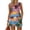 Purple(Hawaiian Tropic), variant on Iaqnaocc Two Piece Sets for Women Casual Short Sets for Women Hawaiian Tropic Square Neck Sleeveless Womens Tops and Shorts Summer Outfits Lounge Sets for Women Dark Blue 3XL