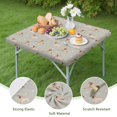 thumbnail image 4 of Labrador Dog Square Fitted Tablecloth with Elastic Edge,Square Table Cover,Washable Elastic Table Cover for Home Kitchen Party Decor 36"x36", 4 of 6