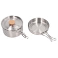thumbnail image 2 of Camping Cookware Mess Kit,Cooking Pot and Pan Portable Cooking Potand Pan Potand Pan Setwith Storage Bag Cutting-Edge Features, 2 of 8