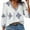 Blue, variant on YOTMKGDO Blouses & Tops for Women, V-Neck Women's Summer V Neck 3/4 Casual Blouse with Random Print 3/4 Sleeve (Navy, M)