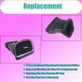 thumbnail image 3 of Center Dash AC Outlet Air Vent Panel, Fits For VW Jetta Golf MK6 2009-2013, OEM:5KD819728 5KD819703, Rear Dashboard Trim Cover Outlet Grille Panel.-black-right, 3 of 6