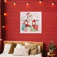 thumbnail image 2 of Stupell Industries Merry Pinkmas Santa Canvas Wall Art design by Nicole Tamarin, 30 x 30, 2 of 7