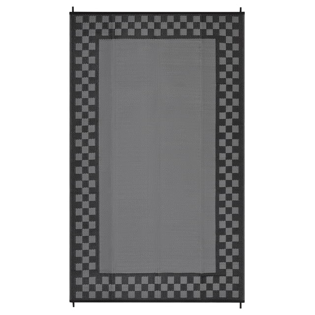 Reversible Patio Mat – Waterproof Plastic Straw – Washable, Non-Shedding & UV Resistant – Porch, Deck, Balcony, Backyard, Camping & RV – Outdoor Rug