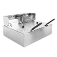 thumbnail image 1 of Freidora Eléctrica Onof de 12L, Acero Inoxidable, Profesional para Restaurantes o Comercios, Ajuste de Temperatura, 1 of 5