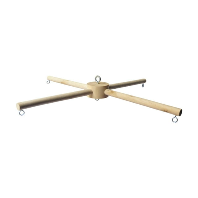 Kit de Marco Móvil de Madera Ropa de Cuna Recién Nacida, Juguetes de Cama de Ropa Móvil de 4 Lingües para La Casa de Dormitorio de Bell Kindergarten B con tornillo