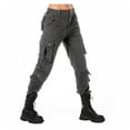 thumbnail image 3 of CKpwisy Womens Casual Jogger Cargo Pants with Pockets Stretchy High Waisted Casual Pant Women's Cargo Lightweight Hiking Joggers Pants Combat Military Trousers, 3 of 4