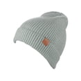 thumbnail image 2 of D&Y Unisex Convertible Slouchy  Simple Solid Fine Rib Beanie, Light Gray, 2 of 4