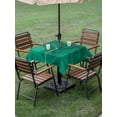 thumbnail image 3 of Outdoor Tablecloth with Umbrella Hole and Zipper, Green Marble Square Table Cloth 54x54 Inch Waterproof Tablecloth, Modern Farmhouse Gradient Abstract Fluid Art Picnic Table Cover for Patio Camping, 3 of 7