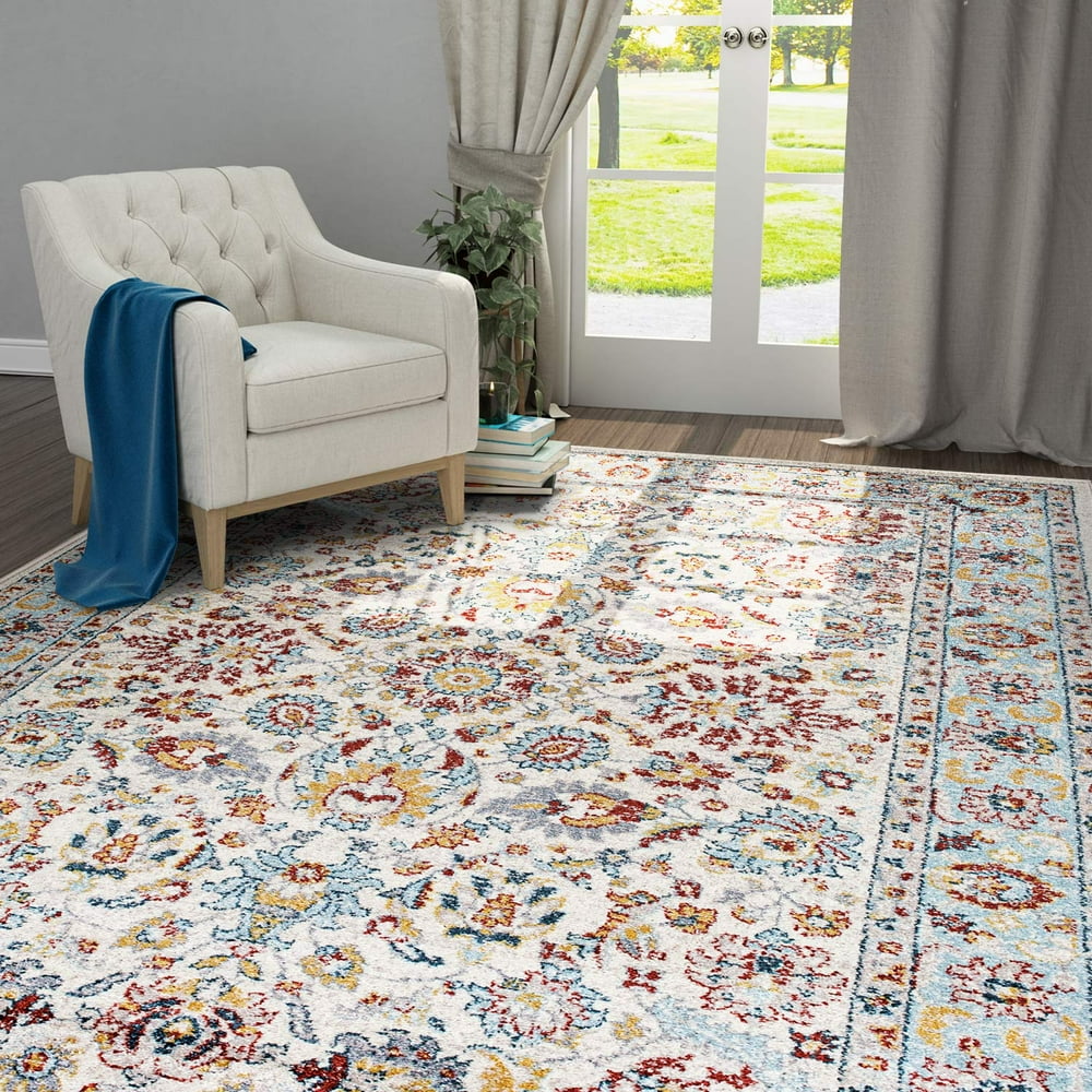 Shabby Chic Area Rugs 5'7"x 9' Tufting Carpets Rugs for Dining Room