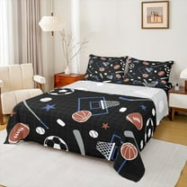 Castle Fairy Teens Basketball Soccer Football 3pcs Twin Sheet Sets,Geometric Plaid Twin Fitted Sheet,Sport Gamer Breathable Flat Sheet,Microfiber Bedroom Decor