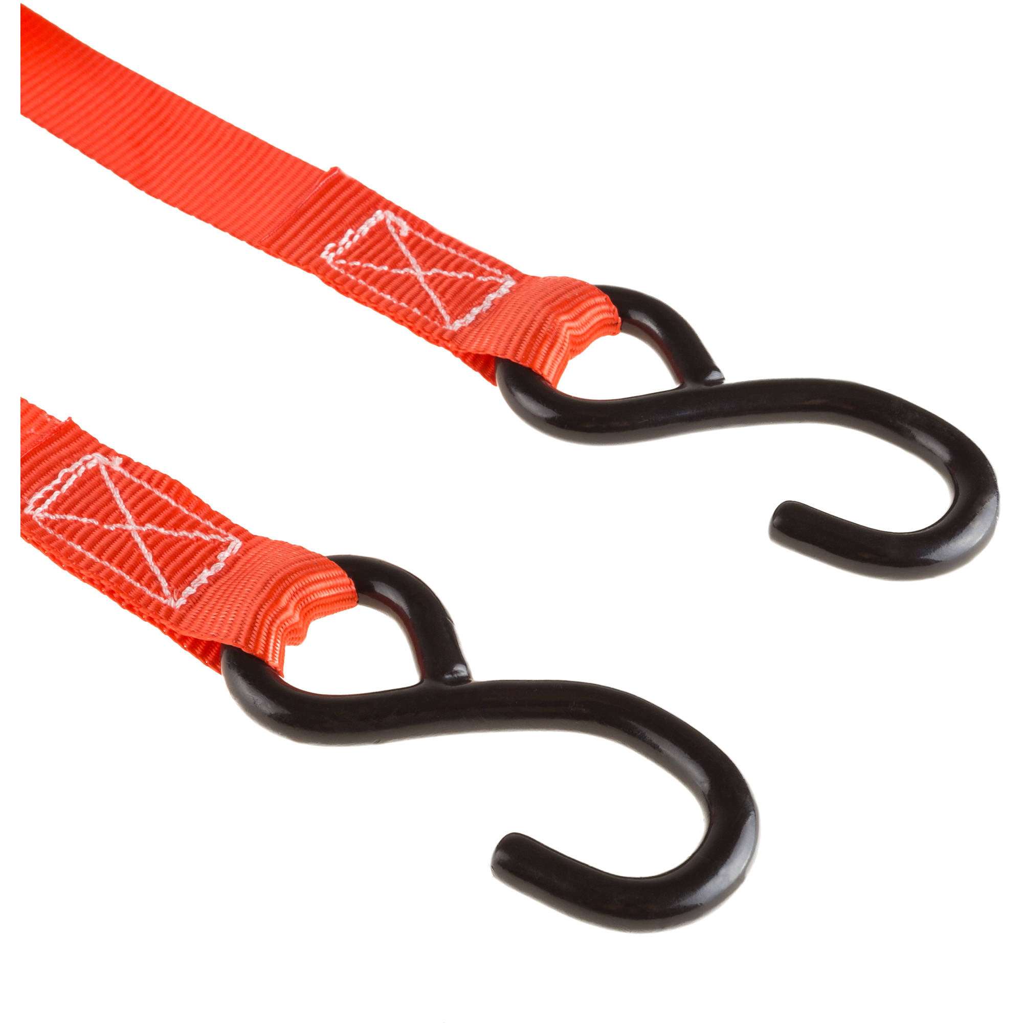 x 10 ft PO-95 Details about   2 Pack 1 in RED Ratchet Tie Down Straps 1500lbs breaking, 