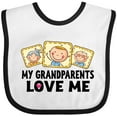 thumbnail image 3 of Inktastic My Grandparents Love Me Boys or Girls Baby Bib, 3 of 4