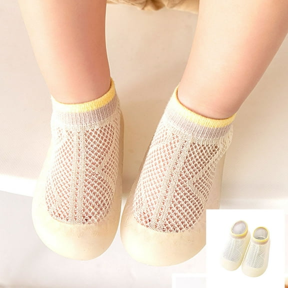 Anti Skid Socks with Grip Sneakers Floor Slippers Boys Toddler Slippers Baby Toddler Shoes Knit