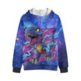thumbnail image 4 of Pzuqiu Dragon Zip-Up Hoodies Kids Size XL Warm Fleece Long Sleeve Jacket Outfits Comfortable Lightness Boys Hooded Clothes with Pocket Casual Fashion for Kids and Toddlers, 4 of 6