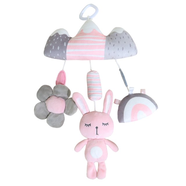 vocheer Car Seat Hanging Toys, 012 Months Babies Soft Plush Activity Wind Chime Gifts for