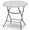 Grey, variant on MoNiBloom 2.6Ft Round Folding Table, Portable Plastic Commercial Card Table for Indoor Outdoor, No Assembly, Balck