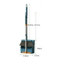 thumbnail image 3 of Birdeem Brooms Indoor 180Â° Rotatable Standing Storage Buckle Type Brooms and Dustpan Set with Scraping Teeth and Scraper Deep Cleaning Suitable for Home, 3 of 12