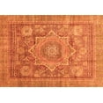 thumbnail image 1 of Ahgly Company Indoor Rectangle Abstract Orange Modern Area Rugs, 5' x 8', 1 of 4