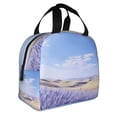 thumbnail image 2 of Sikiie Lavender Fields Under Blue Sky Lunch Bag for Women & Men Adult Insulated Lunch Box, Food Lunch Containers Lunch Tote Bags for Work, Travel, Outdoor, 2 of 8