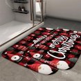 thumbnail image 2 of 1pc Merry Christmas Absorbent Non-Slip Bathroom Thickened Flannel Rug Decor,Soft,Quick Drying,Suitable For Indoor/outdoor Use,Bathrooms,Bedrooms,Kitchens,Terrace,Laundry Rooms,16"x24", 2 of 9