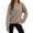 Khaki, variant on HNMKIU Crewneck Sweatshirt Fall Winter Soft Casual Pullover Blank Fashion Comfortable Womens Crewneck Sweatshirt BU1,L