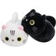 thumbnail image 1 of Plush Pillow 2pcs, Soft Toy Stuffed Animal Plushies,creative Gift For Kids (cats Black/white), 1 of 5