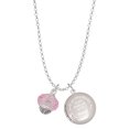 thumbnail image 1 of Delight Jewelry Pink Faceted Glass Spinner To the World You are a Mother Locket Necklace, 1 of 4