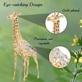 thumbnail image 2 of Matashi 24K Gold Plated Crystal Studded Long Necked Giraffe Ornament Tabletop Showpiece, Gift Ready for Christmas, Valentine's Day, Birthday, 2 of 6
