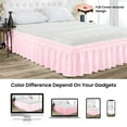 thumbnail image 5 of CCNY Wrap Around Style Bed Skirt Twin XL Pink 9" Drop Length Microfiber Bed skirt, 5 of 6