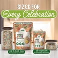thumbnail image 6 of (5 pack) Snackathon Natural Sprinkles for Baking & Decorating, Dye-Free Rainbow Sprinkles, 15 OZ Bulk Jimmies in Resealable Pouch - Naturally Colored, No Artificial Dyes or Flavors for Cupcakes, Cookies & Tre, 6 of 10