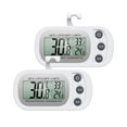 thumbnail image 1 of Upgraded AMIR Refrigerator Thermometer, Waterproof Mini Freezer Thermometer, Digital Thermometer with Hook, LCD Display, ℃/℉ Switch + Max/Min Record, for Kitchen, Home, Restaurants, White, 2 Pack, 1 of 8