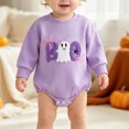 thumbnail image 4 of KJameas Baby Boys Girls Romper Halloween Ghost Boo Applique, 4 of 9