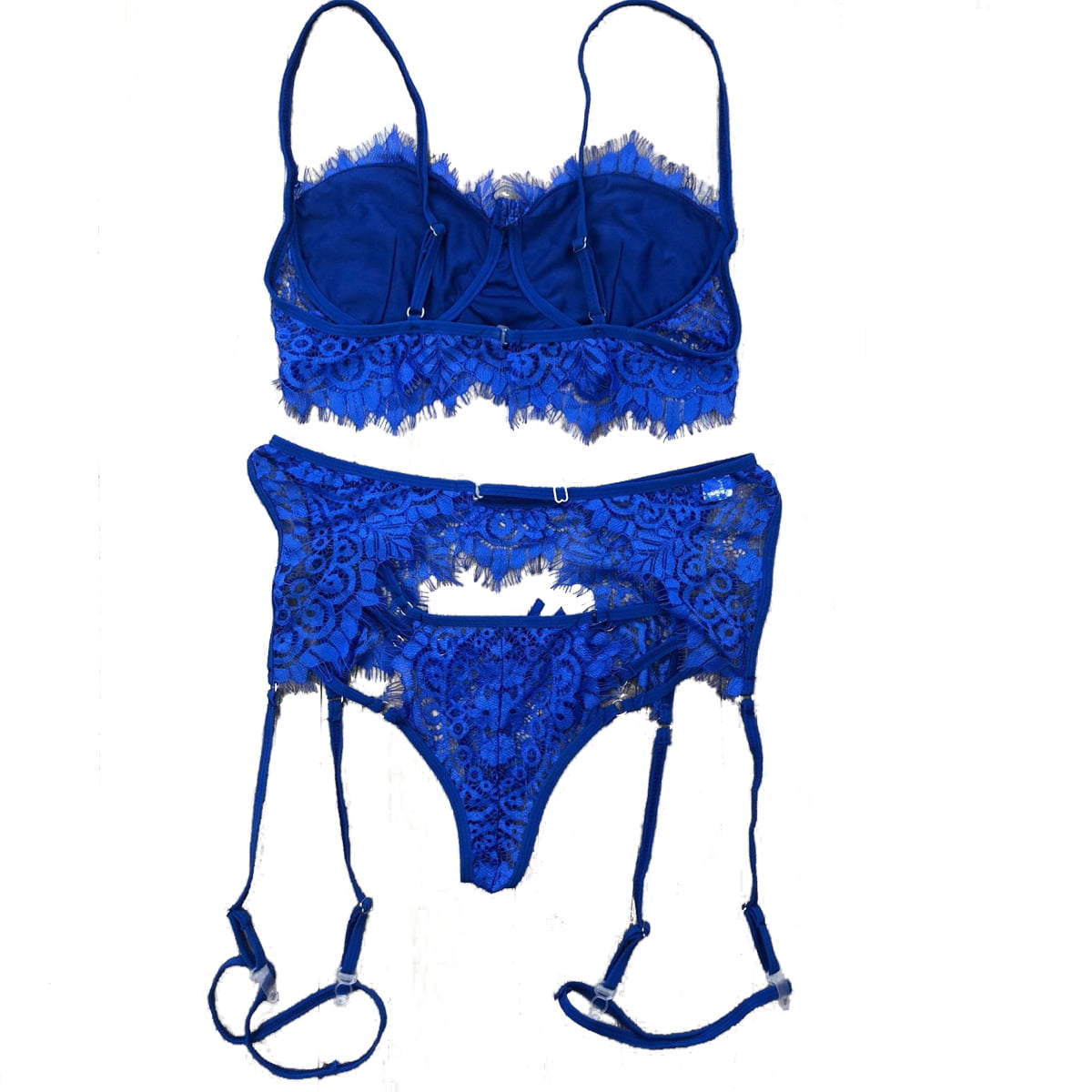 Keep Her Secret Lace Bra And Panty Set – Blue - Muraayo Tilaa
