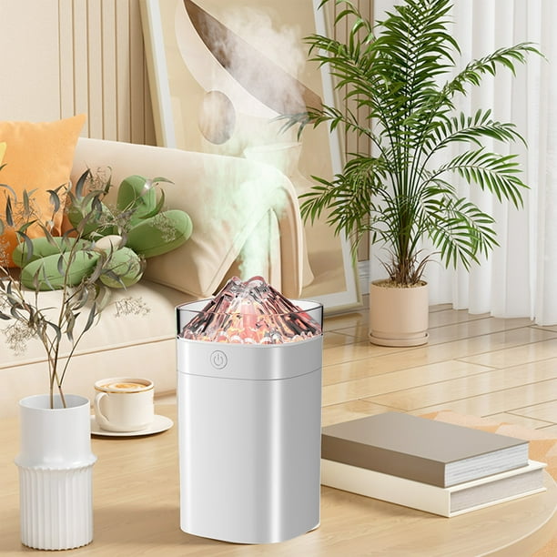 Antqov Colorful Crackle Volcano Humidifier for Bedroom Small Super