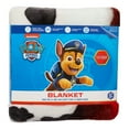 Paw Patrol Kids Plush Blanket, Twin/Full Size, 62"x90", Blue