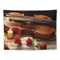 thumbnail image 5 of ONETECH Violin Sheet Music Tapestry Wall Hanging for Living Room Tapestry for Bedroom Home Decor Tapestries Wall Art Hanging  Wall Blanket Wall Hanging Decor for Party Supplies, 5 of 7